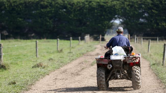 Quad bikes will continue to be sold without roll bars, despite regulations setting a deadline of October 10 on them being fitted to all new ATVs. Picture: Andy Rogers