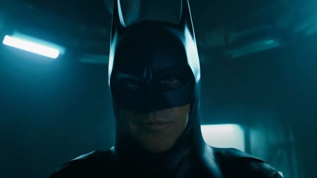 Michael Keaton re-dons Batman’s famous cowl. Picture: Warner Bros