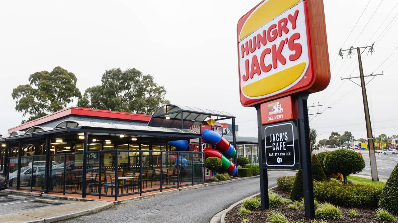 The two men pleaded guilty to the assault occasioning bodily harm of another man in the drive-through of Hungry Jacks in South Toowoomba.