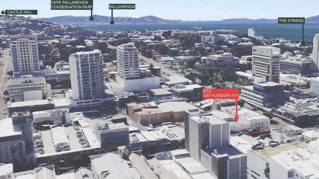 A boutique hotel could be built in the old bank building at 337-343 Flinders St, Townsville City. Picture: Supplied.