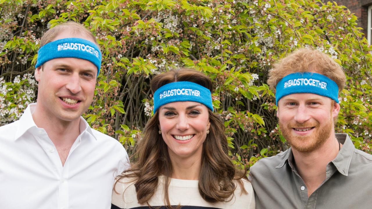 Prince William, Kate Middleton and Prince Harry launching Heads Together in 2016. Picture: Nicky J Sims/Getty Images for Royal Foundation