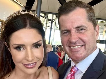 Phelan with girlfriend Wade at The Everest. Picture: Supplied