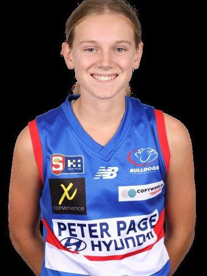 Young footballer Sophie Eaton is tipped to be ‘very highly sought after come the 2025 AFLW Draft’. Picture: Supplied