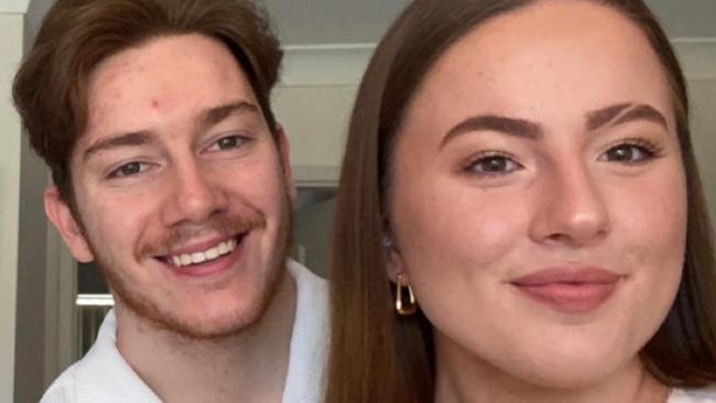 Millar pictured with girlfriend Nicola Hogg.