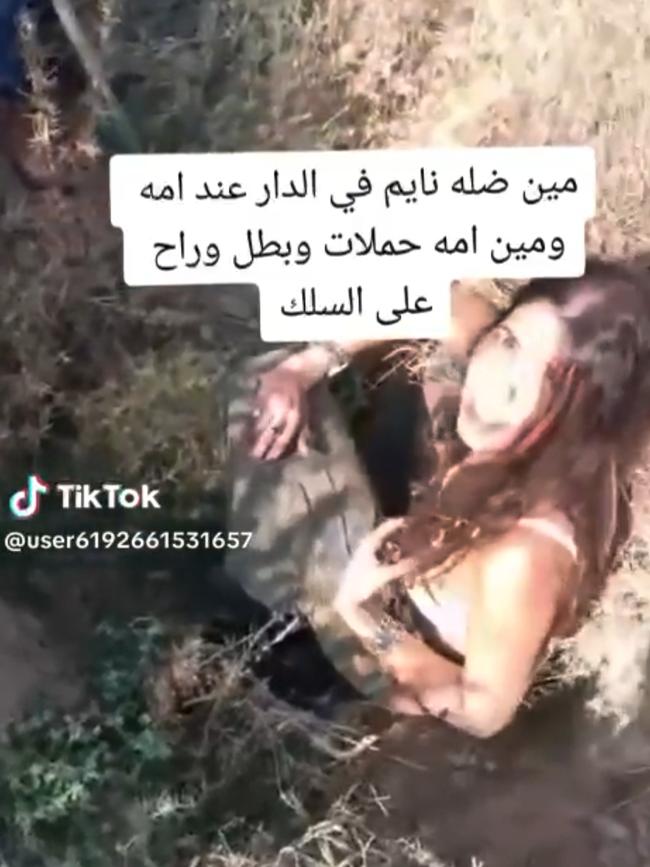 Ms Yanai being taken hostage by Hamas on October 7.