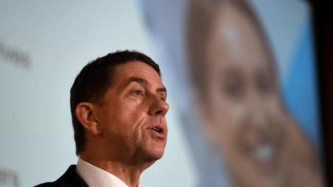 BRISBANE, AUSTRALIA - NewsWire Photos - JUNE 15, 2021. Queensland Treasurer Cameron Dick speaks during a state budget media briefing at Parliament House. Mr Dick will today deliver his second state budget. Picture: NCA NewsWire / Dan Peled