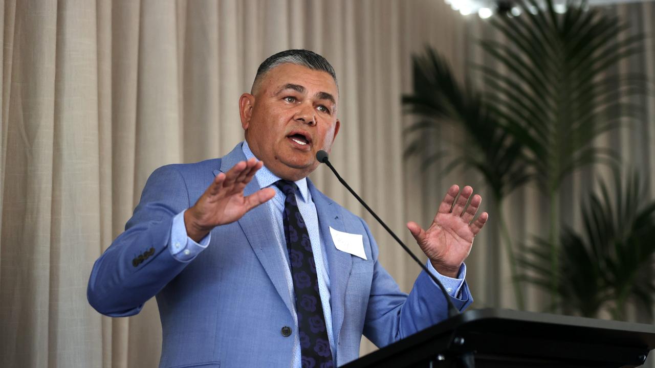 Roy Ah-See speaking at the Orange Local Aboriginal Land Council Truth Telling seminar. Jane Dempster/The Daily Telegraph.