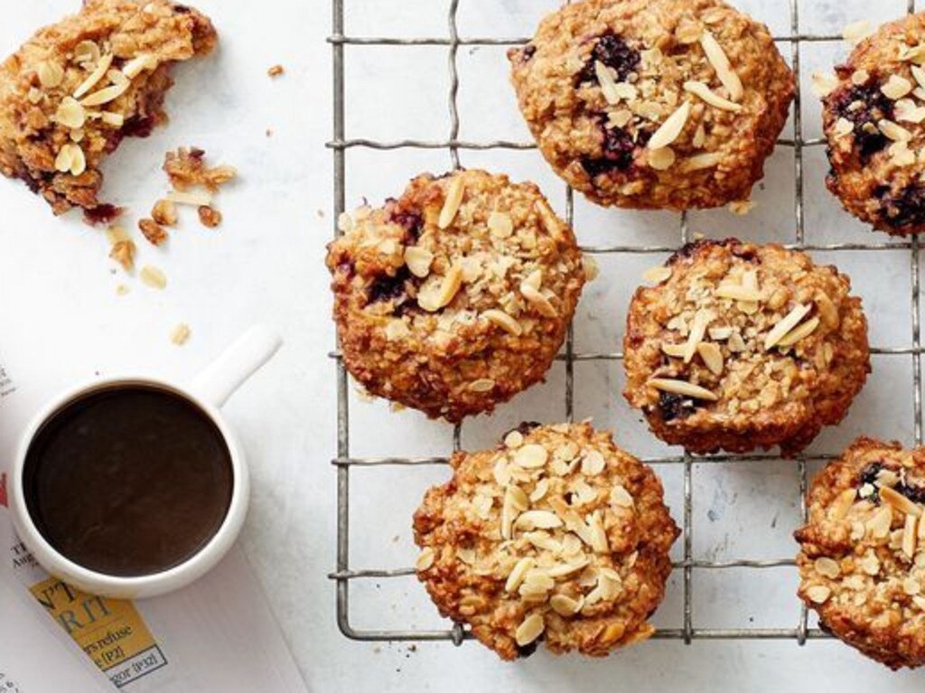 Banana-berry breakfast biscuits.