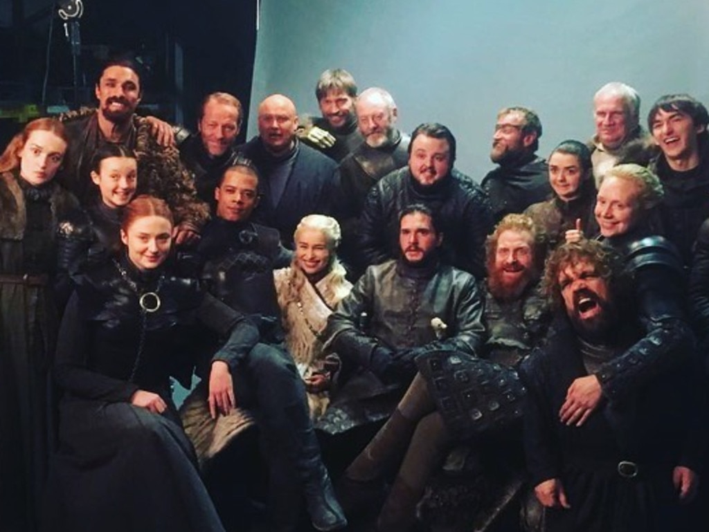 The cast are still in touch via their group WhatsApp. Picture: @emilia_clarke/Instagram