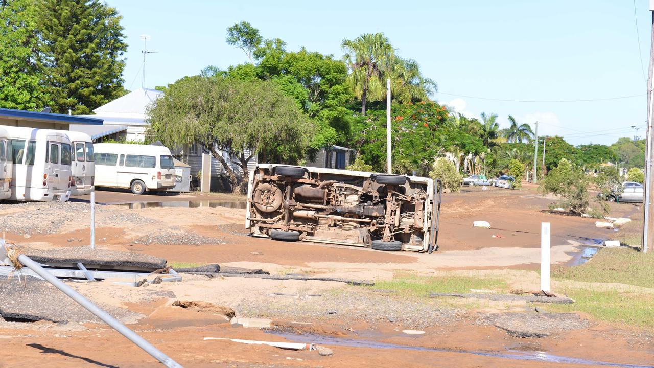 FLOOD DAMAGE: The destruction caused by the 2013 flood to Gavin st north Bundaberg. Photo: Scottie Simmonds / NewsMail