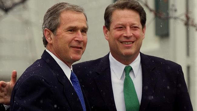 George W. Bush and Al Gore. Pic: AP