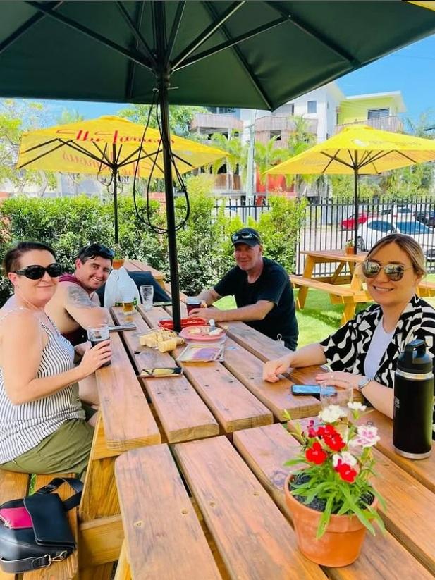 Patrons enjoy a drink in the outdoor area of The Empire Hotel. Picture: The Empire Hotel.