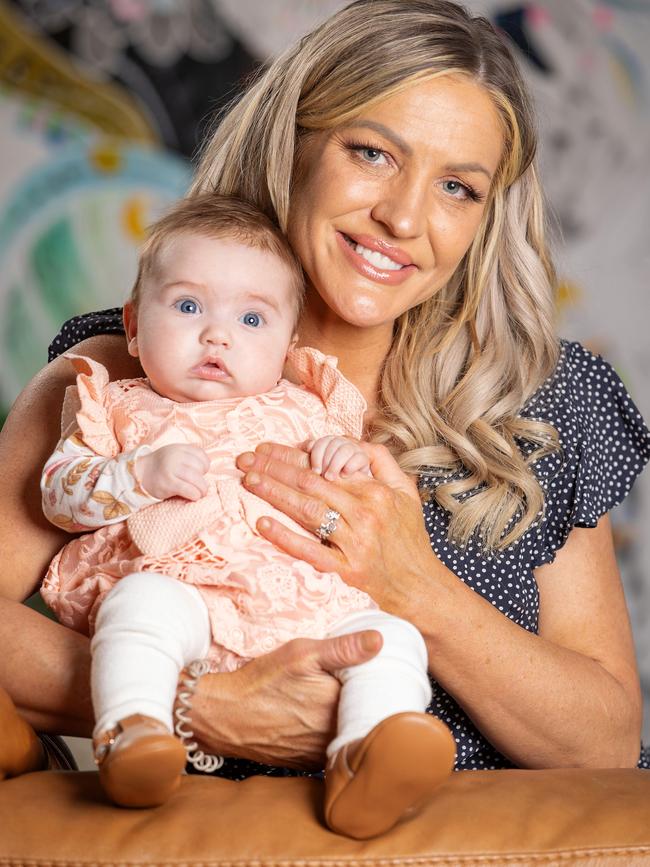 Gordon says becoming a mum to Starr Amari in 2022 had changed her life. Picture: Mark Stewart