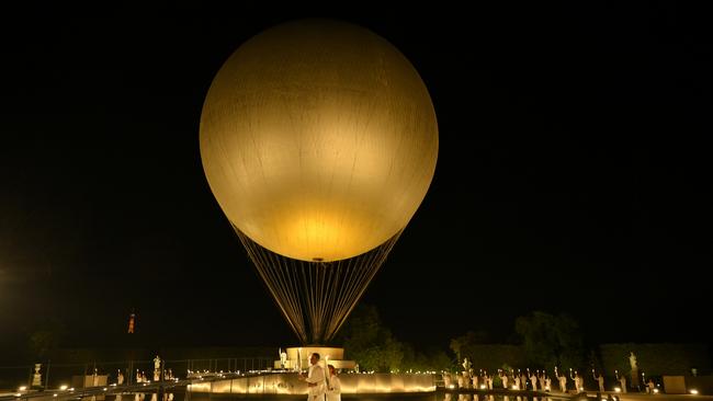 The spectacular hot air balloon that will carry the cauldron during the Paris Paralympics