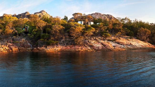 Freycinet Coastal Pavilions at Freycinet Lodge, Tasmania. Pic must credit Alastair Bett.