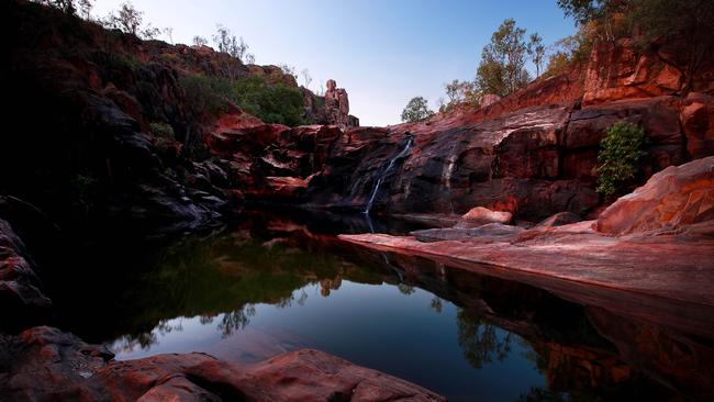 The majestic Gunlom Falls located in Kakadu National Park, Traditional owners have called for the sacking of Parks Australia boss James Findlay, who resigned yesterday. Picture: Justin Kennedy