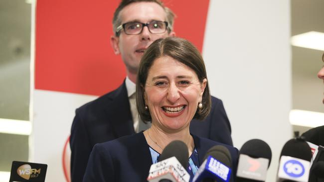 Ms Berejiklian said the remarks showed Mr Daley was “two faced”. Picture: Dylan Robinson