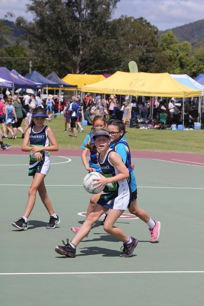 The Netball Qld Primary Schools Cup grand finals are being held at the Hinterland District Netball Association at Mudgeeraba. Picture: Mike Batterham.