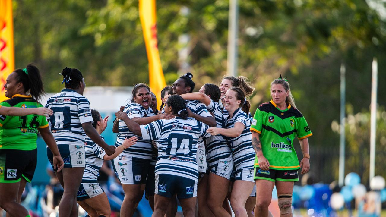 Darwin Brothers take on the Palmerston Raiders in the 2023 NRL NT women's grand final. Picture: Pema Tamang Pakhrin