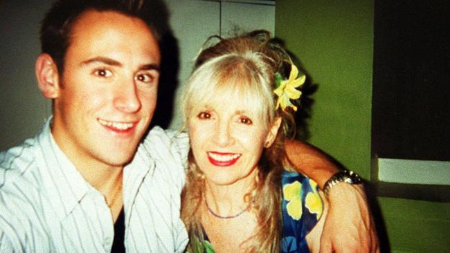 Billy Hardy with his mum Christine before his death in 2002.