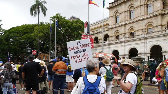 There were an estimated 600 people in attendance. Picture: NCA NewsWire/Tertius Pickard.