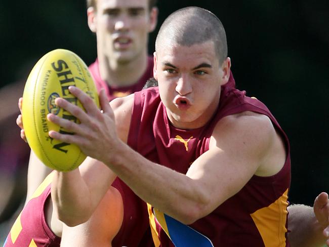 Brisbane Lions training at Coorparoo. Tom Rockliff.
