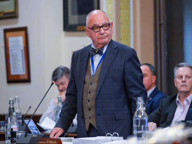 Councillor Phillip Martin during Adelaide City Council meeting at Adelaide Town Hall, April 13, 2021. Picture: Brenton Edwards