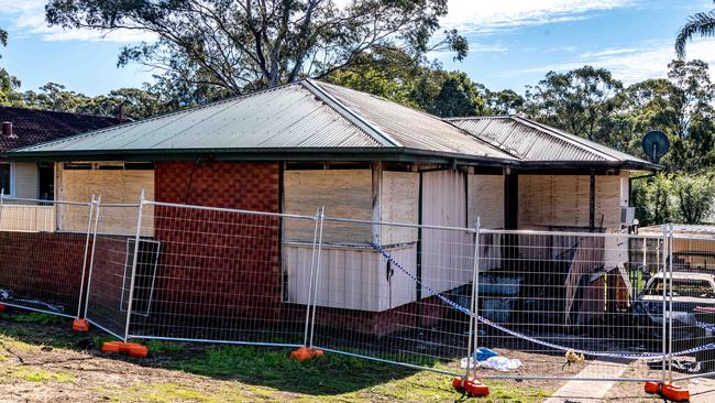 The remains of the house at 41 Leonard Street, Bomaderry. Picture: Monique Harmer