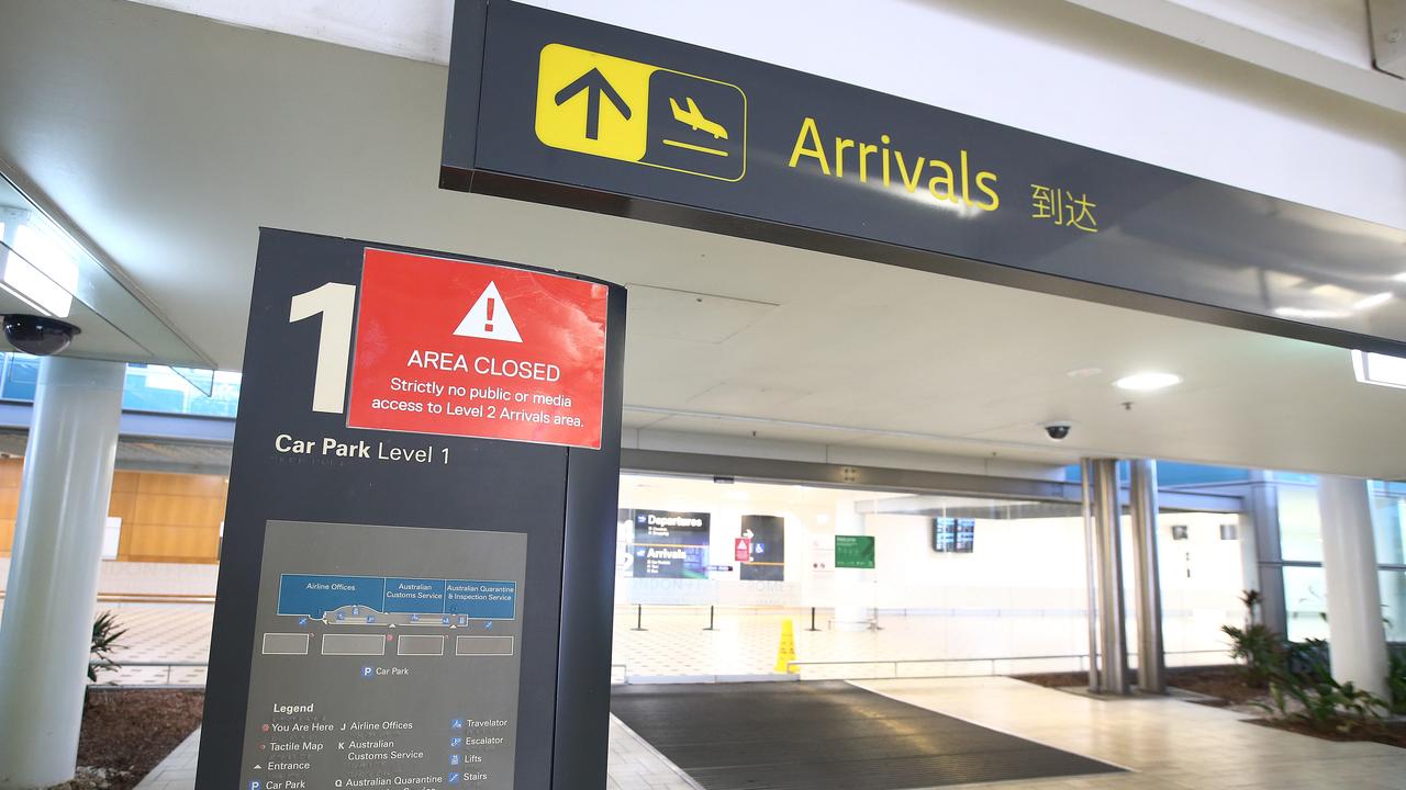 Brisbane’s international airport will be able to welcome New Zealand travellers from 1am Saturday. Picture: NCA NewsWire / Jono Searle