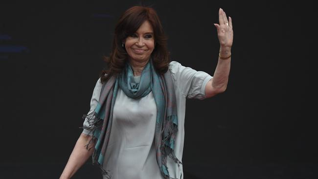 Former Argentine president Cristina Kirchner in Buenos Aires earlier this month. Picture: AFP