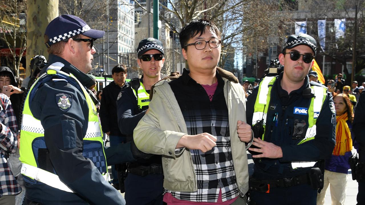 Hong Kong protest hits Federation Square