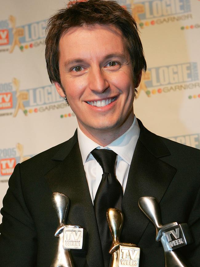 Rove McManus in his prime — 2005 — after winning a stackload of Logies.