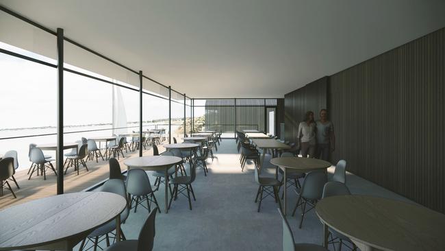 Artist impression of inside the restaurant. Designs: Badman Deslandes