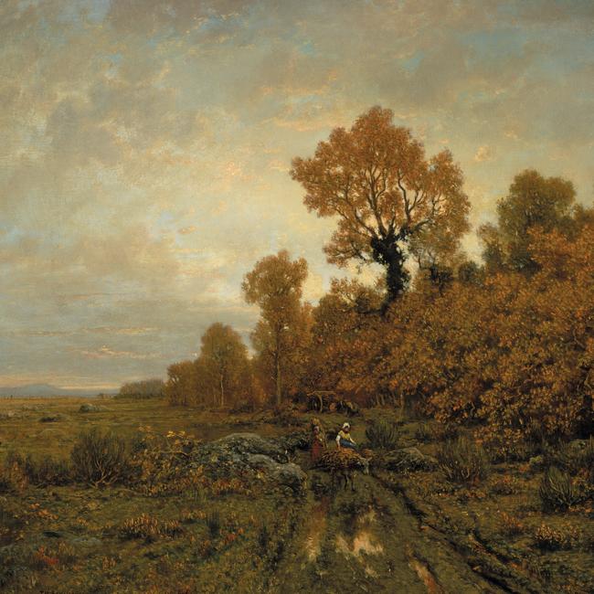 Detail: Théodore Rousseau, Edge of the woods (Plain of Barbizon near Fontainebleau) c. 1850–60, oil on canvas, 54.6 x 65.4 cm Museum of Fine Arts, Boston. Bequest of Mrs. David P. Kimball Photography © Museum of Fine Arts, Boston.