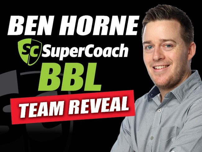 Ben Horne SuperCoach BBL team reveal promo.