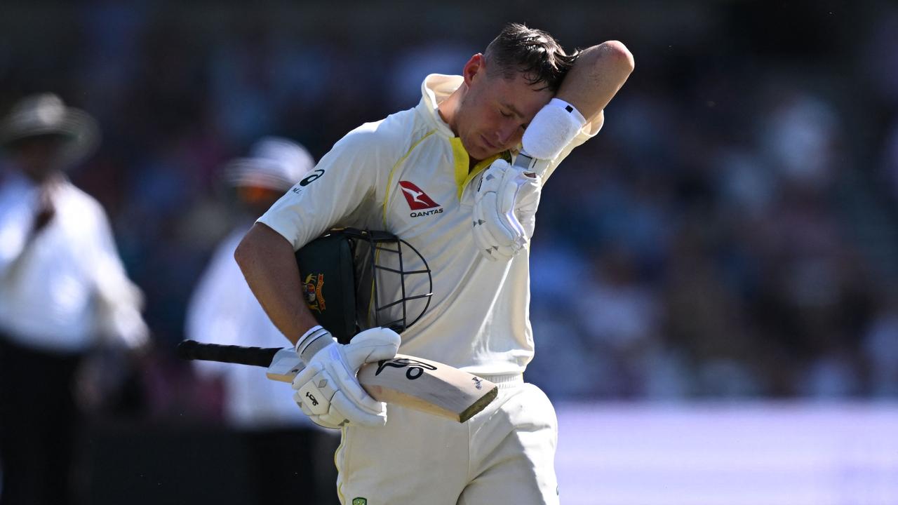 Khawaja doesn’t think Labuschagne will become Australia’s new opener. Picture: Paul Ellis / AFP