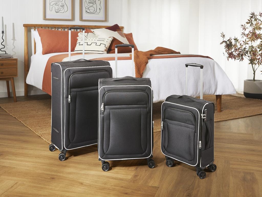 The set of suitcases from Aldi's executive traveller range. Picture: ALDI