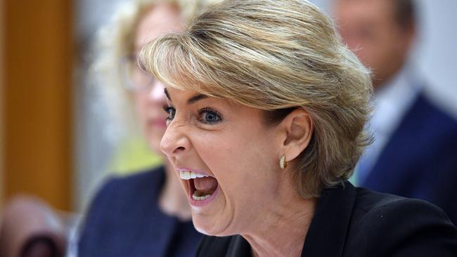 Minister for Jobs Michaelia Cash at Senate estimates hearing at Parliament House in Canberra. Picture: /Mick Tsikas