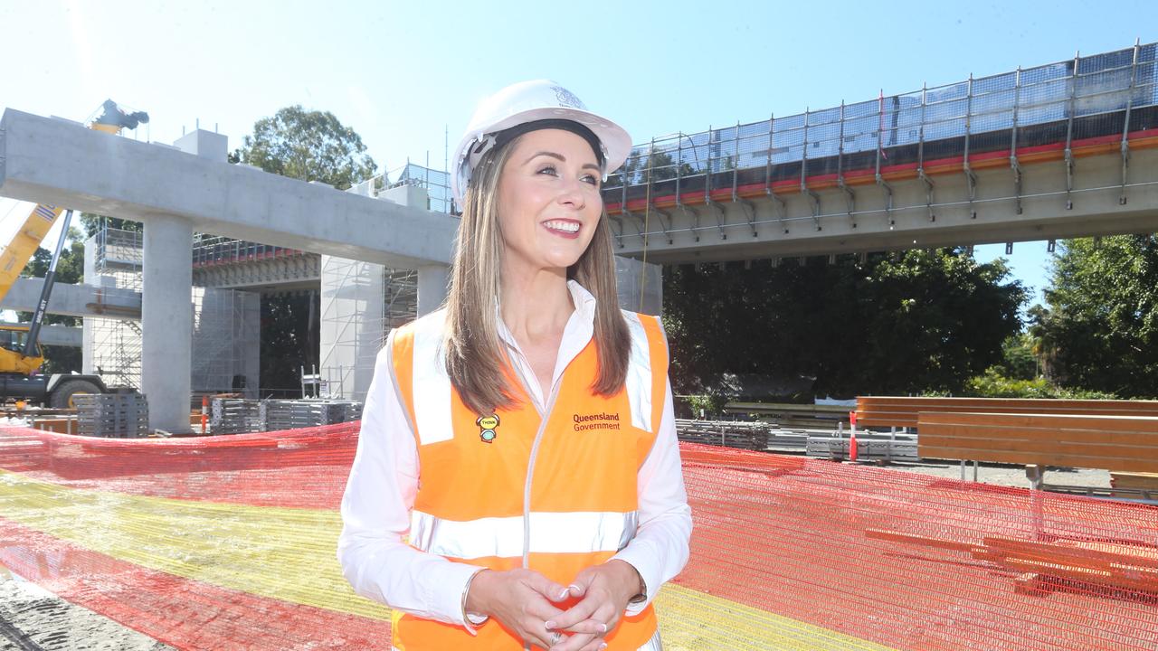 Housing Minister Meaghan Scanlon pictured at the Coomera Connector work site last Saturday. Picture: Richard Gosling.