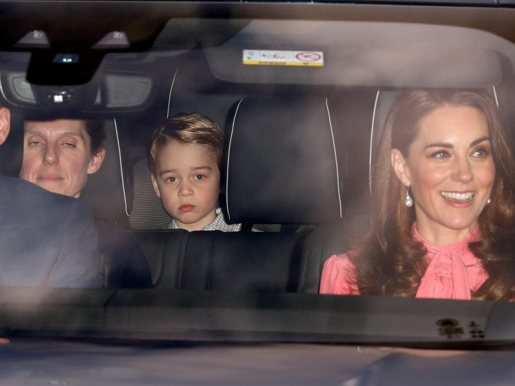 Maria travelling with George, Kate and Wills. Picture: Max Mumby/Indigo/Getty Images