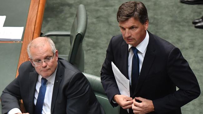 Minister for Energy Angus Taylor during Question Time in the House of Representatives at Parliament House in Canberra, on Wednesday. Picture: AAP