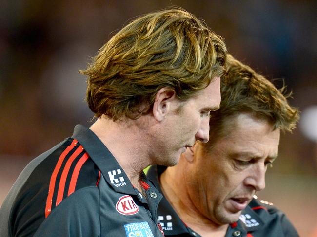 James Hird and Bomber Thompson.