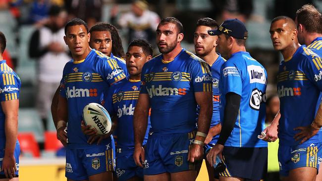 The Eels threw away a big lead to lose NRL match Parramatta Eels v Nth Queensland Cowboys at Pirtek Stadium, Parramatta. pic. Phil Hillyard