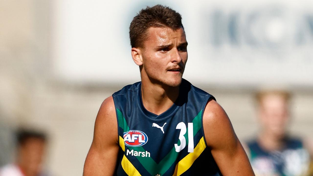 Taj Hotton is another Richmond pick. (Photo by Michael Willson/AFL Photos via Getty Images)