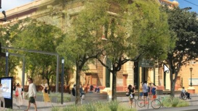 Concept of a $3.6m upgrade for the Jetty Road precinct at Glenelg. Pic: Supplied