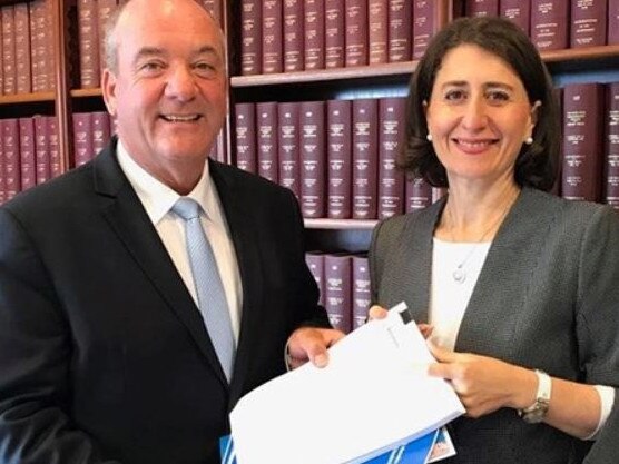 Copy picture of Gladys Berejiklian with Daryl Maguire