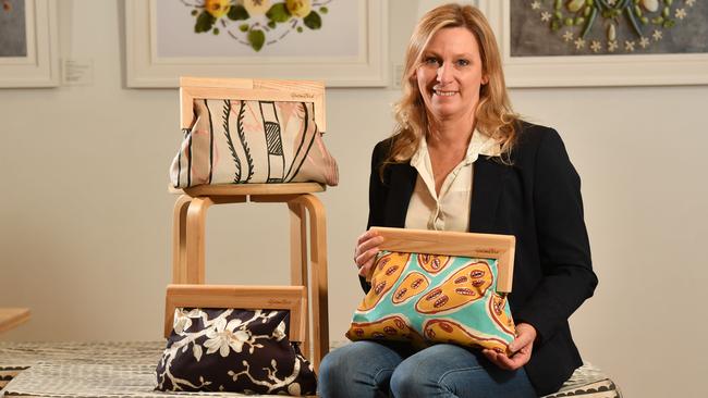 YellowBird handbag designer Lynley Slater at Brick+Mortar. Picture: AAP/Keryn Stevens