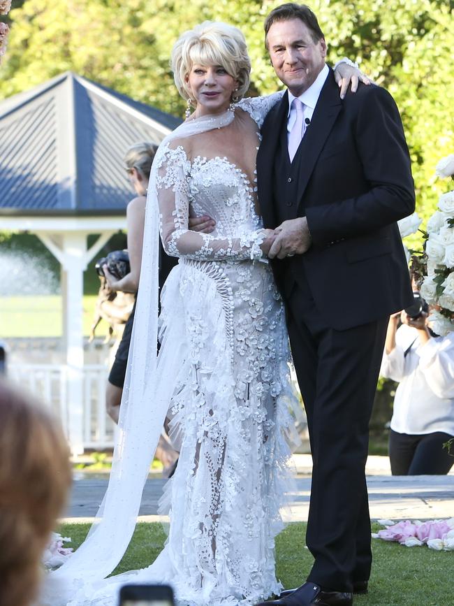 Rhonda Wyllie and Jeff Browne at their wedding. Picture: Matt Jelonek