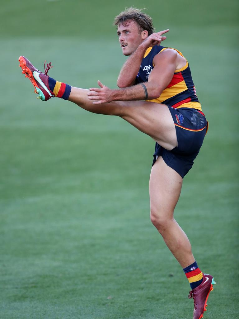 Luke Pedlar missed two shots at goal. Picture: Sarah Reed/AFL Photos via Getty Images