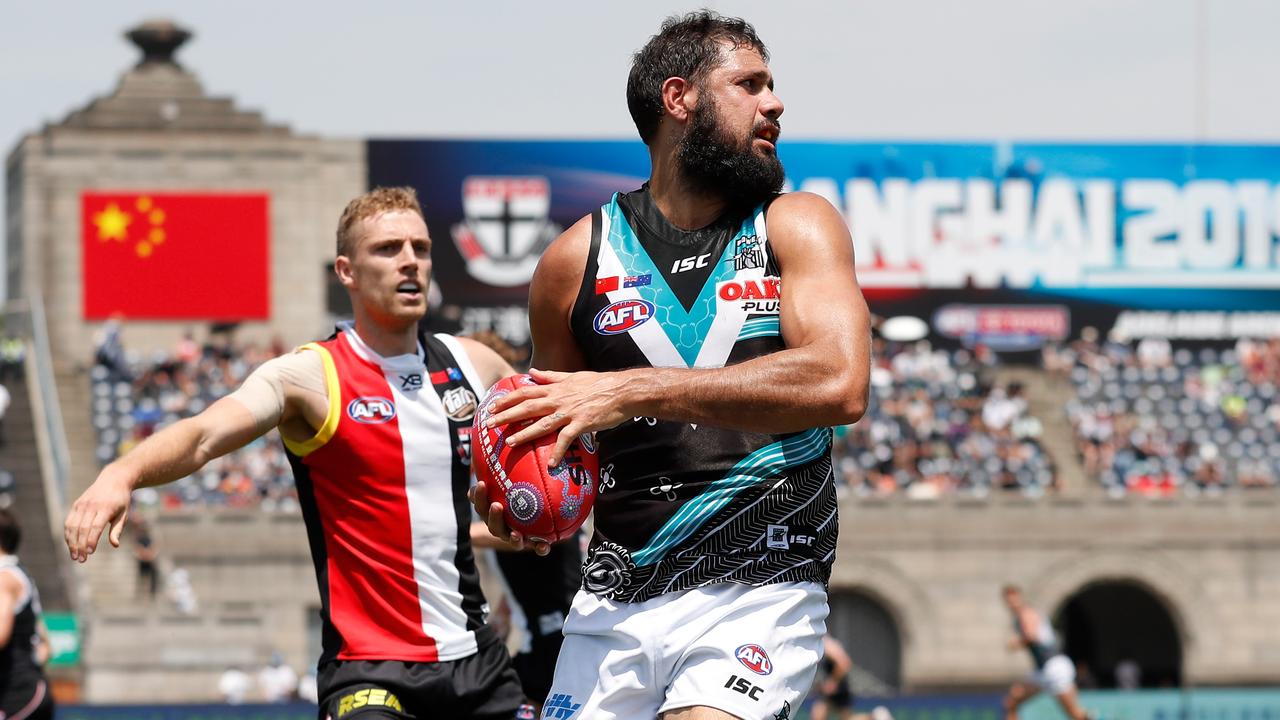 Port Adelaide ruckman Paddy Ryder was surprisingly dropped for Round 14. (Photo by Michael Willson/AFL Photos)